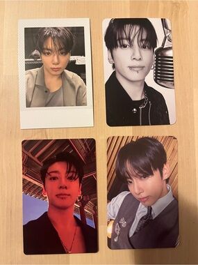 Set of 4 OFFICIAL Jungkook of BTS photocards - Arirang - JK
